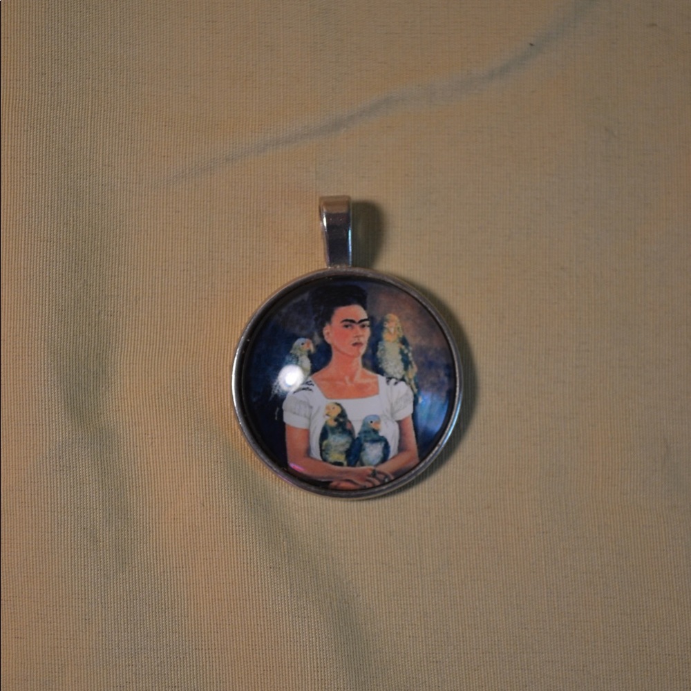 Vintage Frida Kahlo pendent